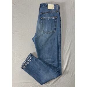 AG AG-ED Denim The Phoebe Vintage High Waisted Tapered Leg Destroyed Jeans. 26R.